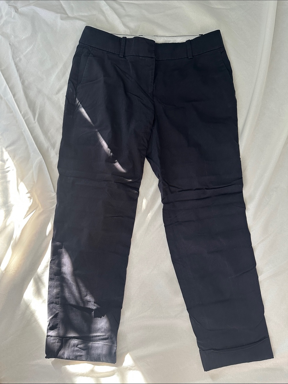 Ann Taylor Black Dress Pants with Contrasting Waistband